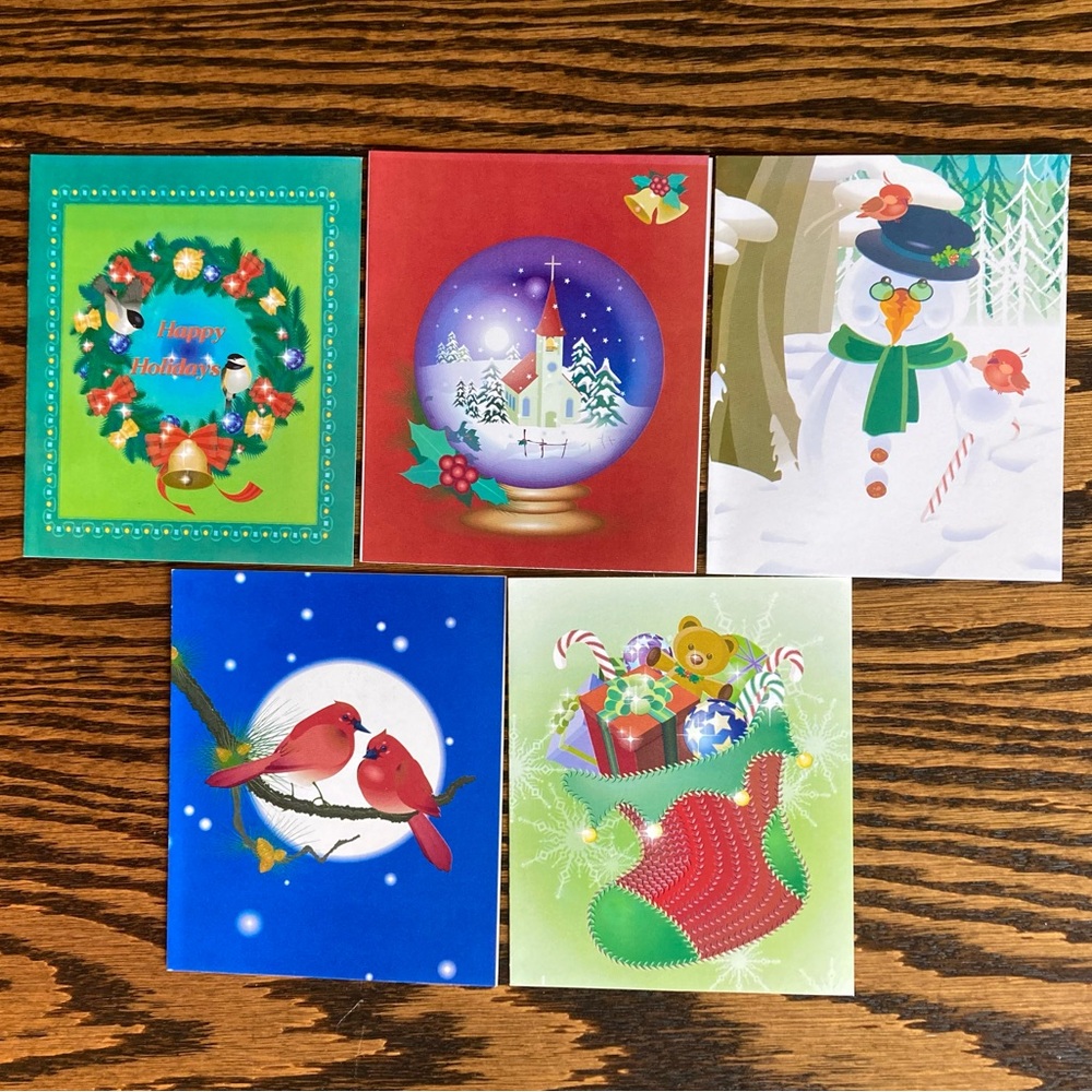 Lot of 5 Unused Habitat for Humanity Hope Christmas Greeting Cards Envelopes
